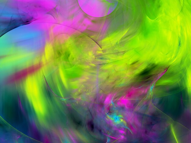 illustration de rendu 3D de fond fractal chaotique abstrait