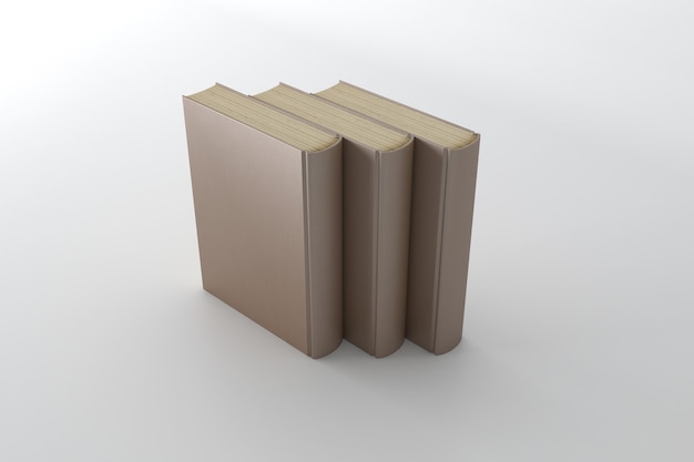 Illustration de rendu 3d de maquette de couverture de livre