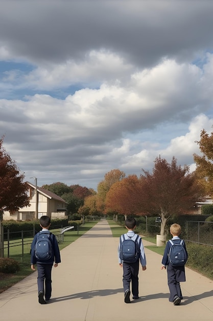 Photo illustration de retour à l'école