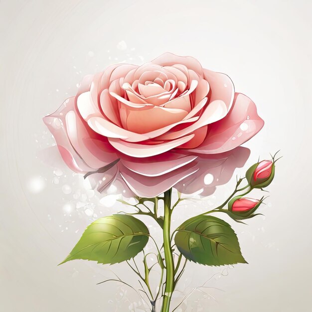 illustration de roses roses