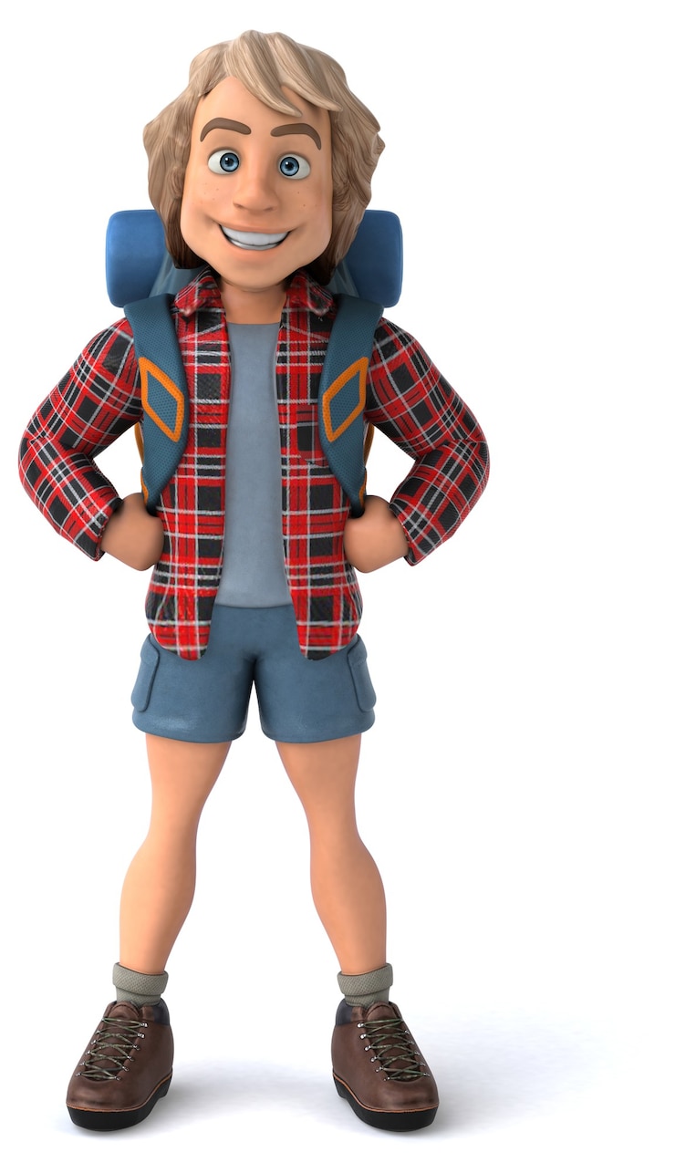 Photo illustration de routard voyage solo homme