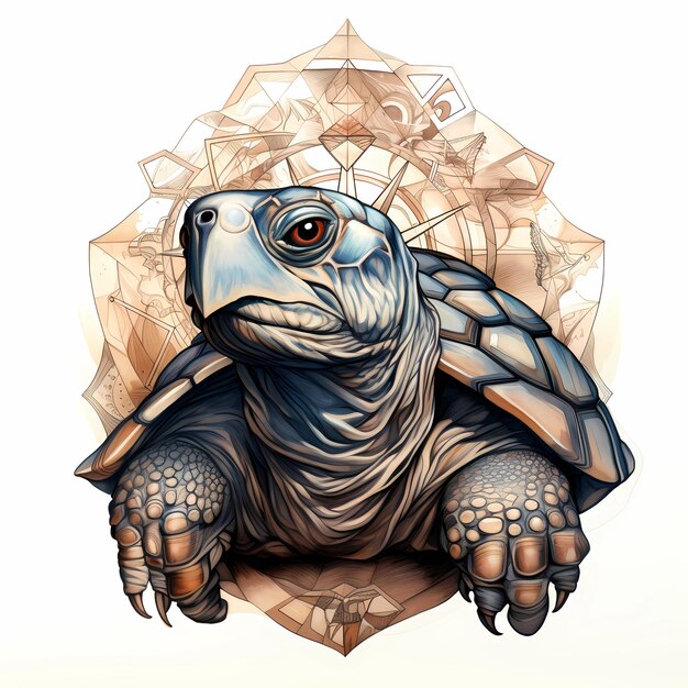 Photo l'illustration de la sagesse de la tortue