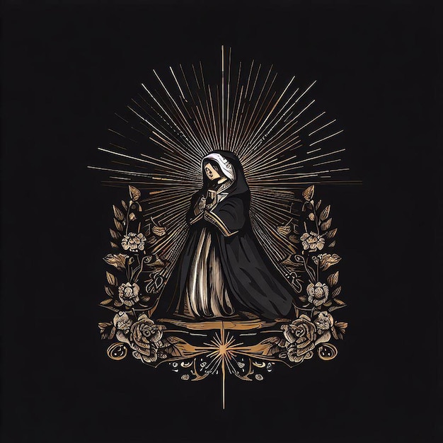 illustration de sainte rose de lima