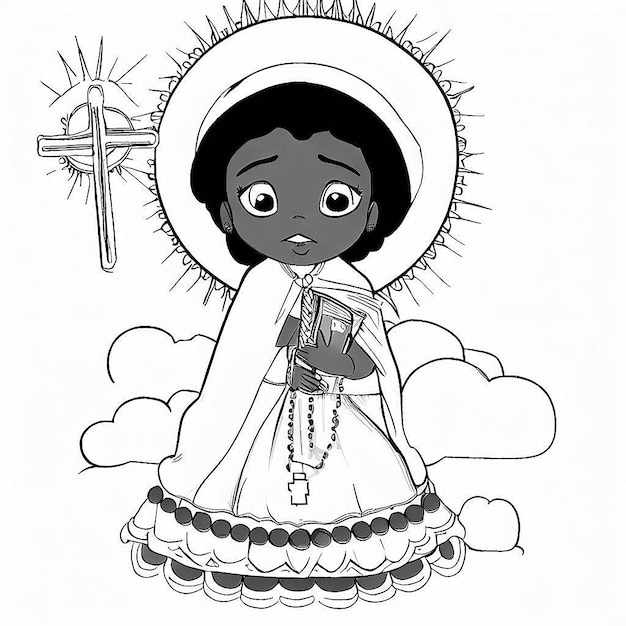 illustration de sainte rose de lima