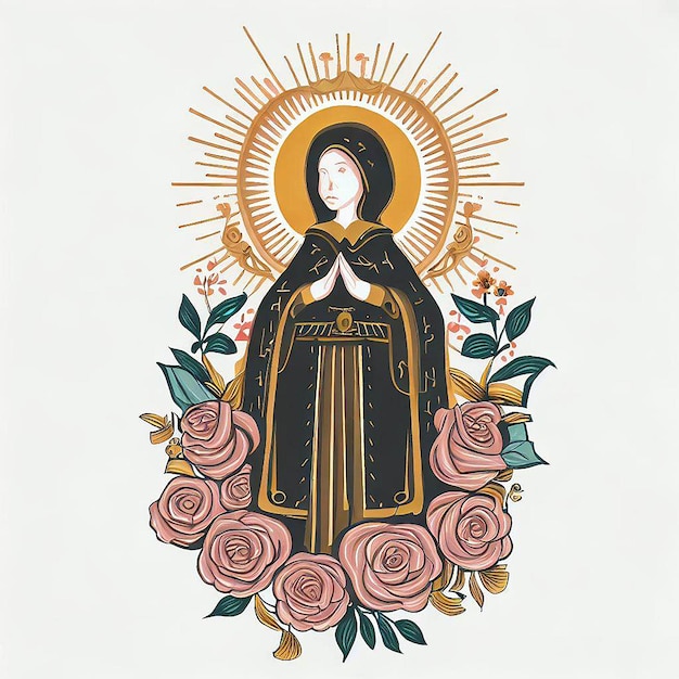 illustration de sainte rose de lima