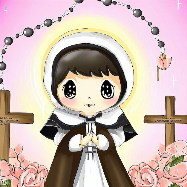 illustration de sainte rose de lima