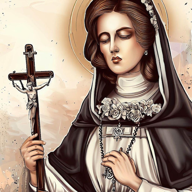 illustration de sainte rose de lima