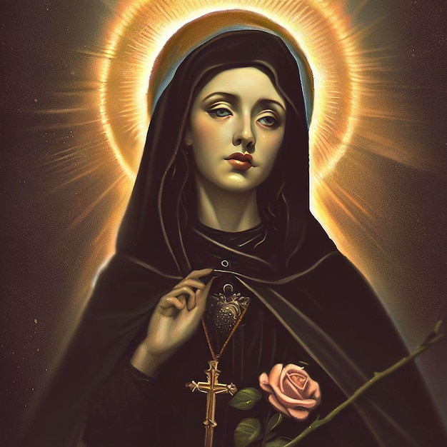 illustration de sainte rose de lima