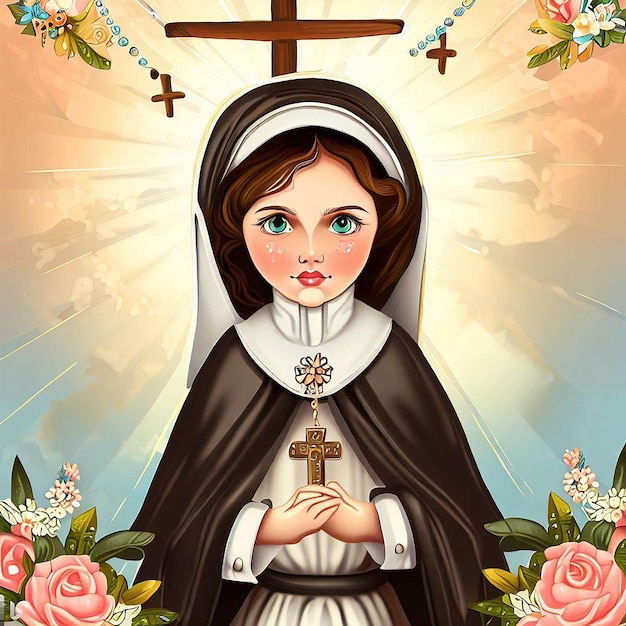 illustration de sainte rose de lima