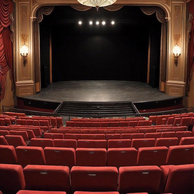 Photo illustration d'une salle de théâtre