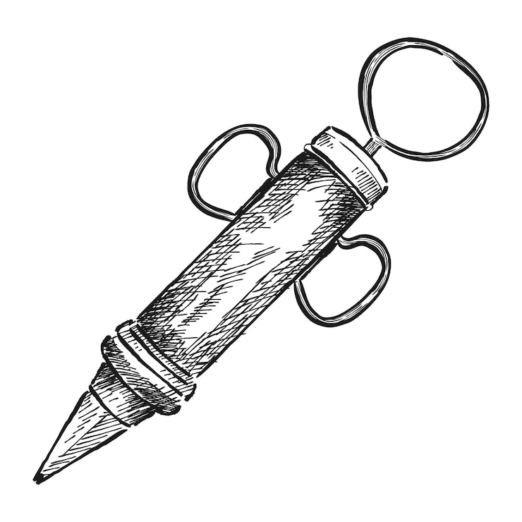 Photo illustration d' une seringue de gâteau vintage png à fond transparent