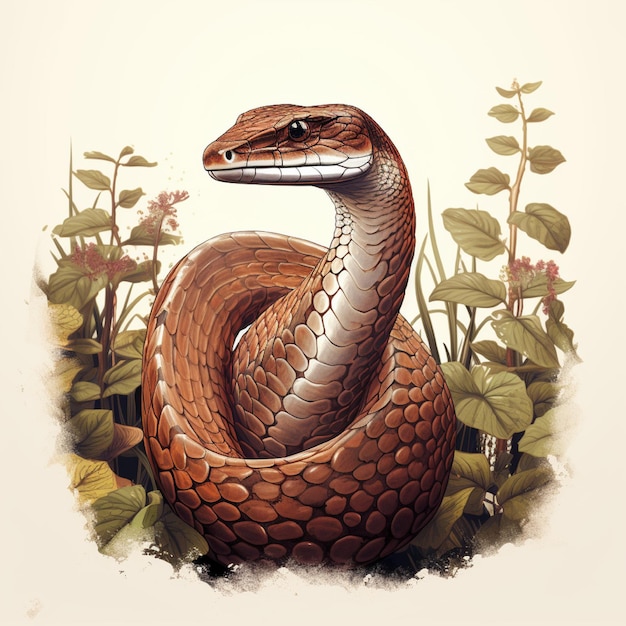 Photo illustration d'un serpent cobra royal