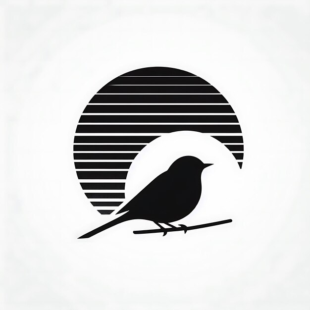 Illustration de la silhouette d'un oiseau