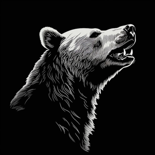 Illustration de la silhouette d'un ours