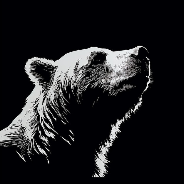 Illustration de la silhouette d'un ours