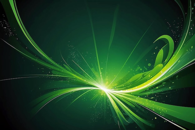 Illustration de stock de lumière abstraite en vert