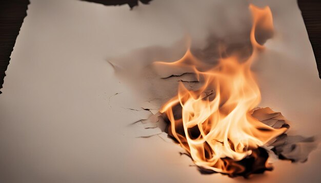 illustration d'un symbole brûlant dans le feu