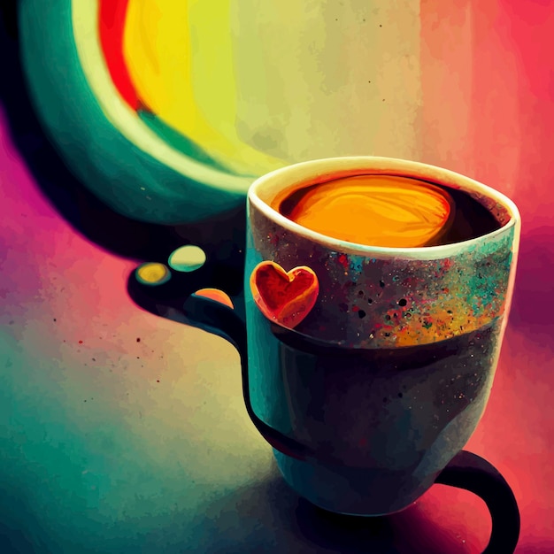 Photo illustration de tasse de café illustration de café
