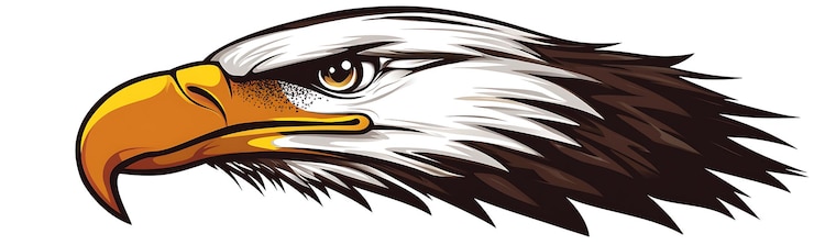 Photo illustration de la tête de l'aigle chauve