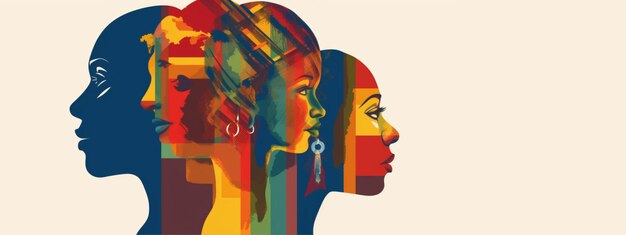 Illustration sur le thème de l'Afrique Les couleurs nationales de l'Africa Jour de l'indépendance Jour d'émancipation génératif