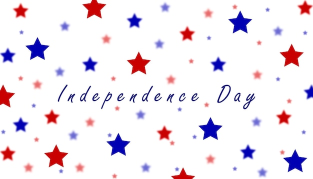 Illustration sur le thème de la Fête de l'Indépendance aux couleurs du drapeau national