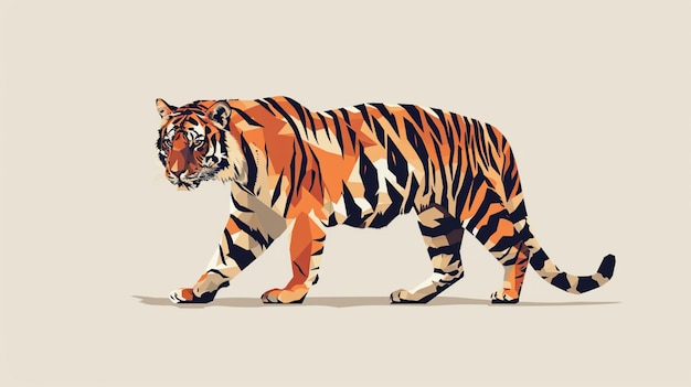 L'illustration d'un tigre