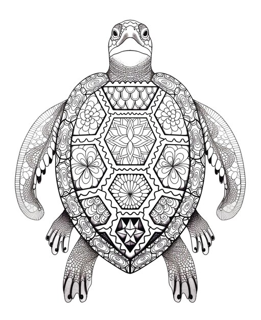 Photo illustration de la tortue