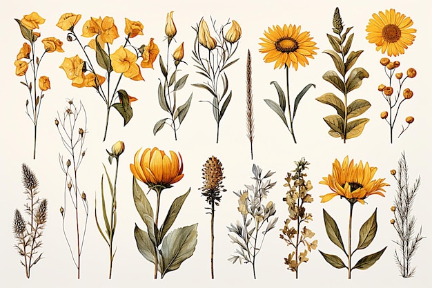 L'illustration des tournesols