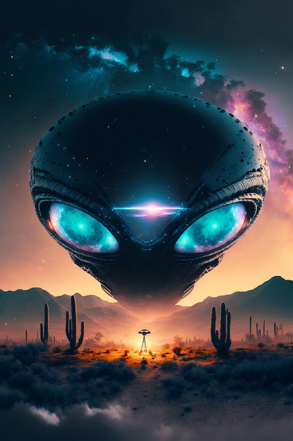 Illustration de l&#39;UFO alien