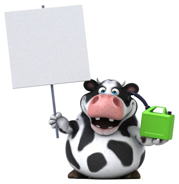 Illustration de vache amusante