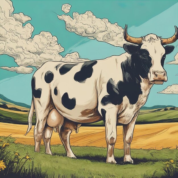 Photo l'illustration de la vache