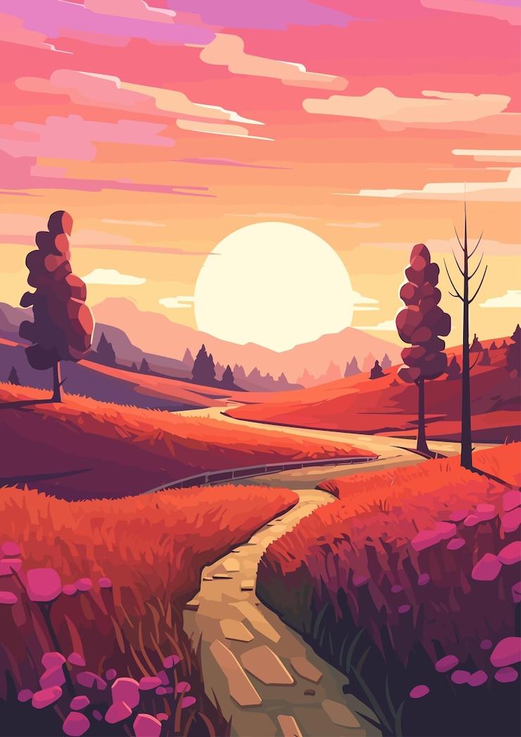 Photo illustration de vecteur plat coloré de dessin animé de printemps