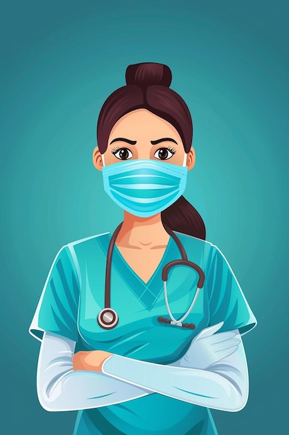 Illustration vectorielle d'une bannière pour la journée internationale des infirmières