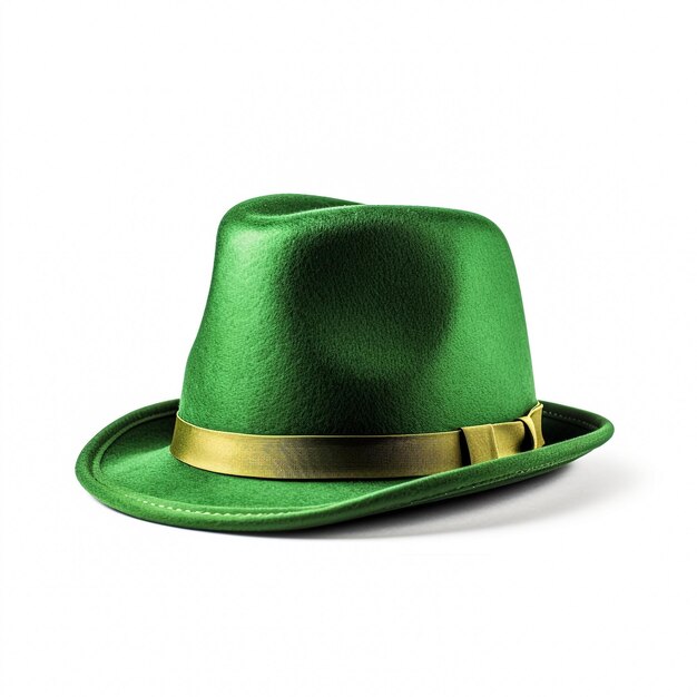 Illustration vectorielle avec chapeau haut de forme de lutin vert réaliste 3D avec trèfle vert Shamrock St Patricks Day Concept Design classique rétro vintage haut de forme isolé sur fond noir