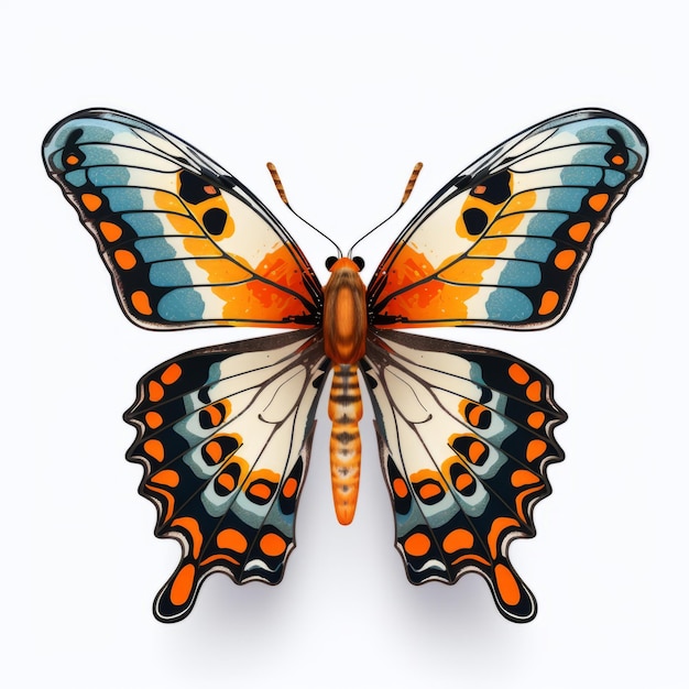 Photo illustration vectorielle colorée du papillon par caras ionut