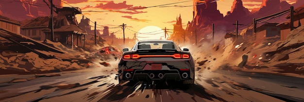 Illustration vectorielle du jeu Need for Speed NFS