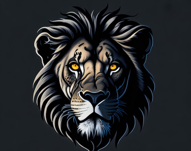 illustration vectorielle du lion