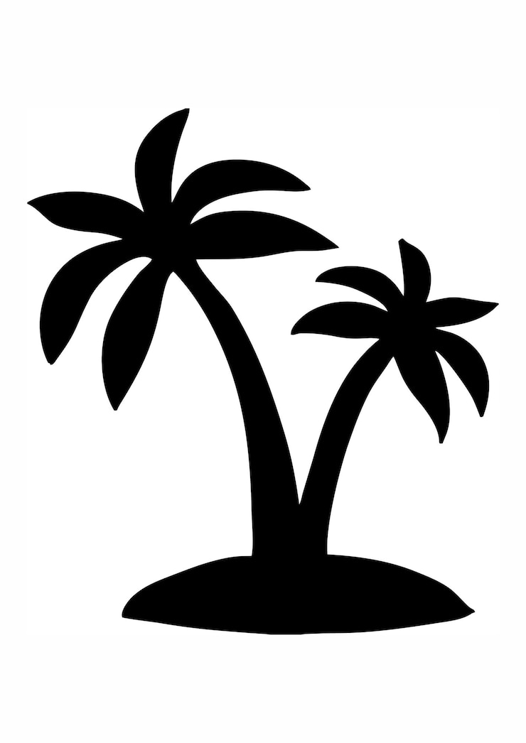 Photo illustration vectorielle du modèle du logo d'été du palmier