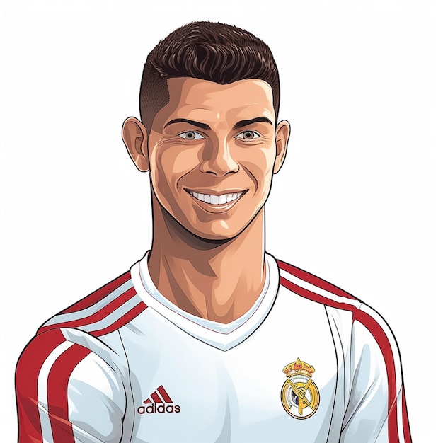 Photo illustration vectorielle dynamique de cristiano ronaldo