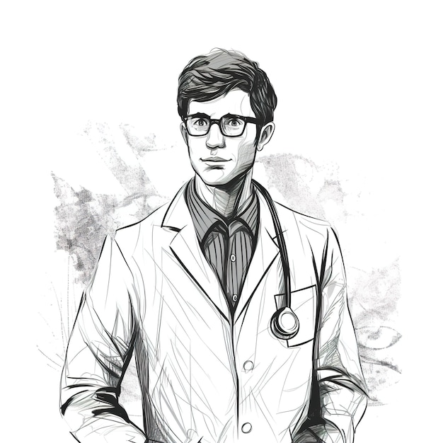 Illustration vectorielle de la journée du médecin de l'illustration de la journée du médecin