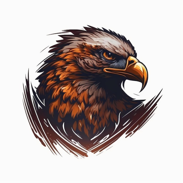 illustration vectorielle de logo aigle cool