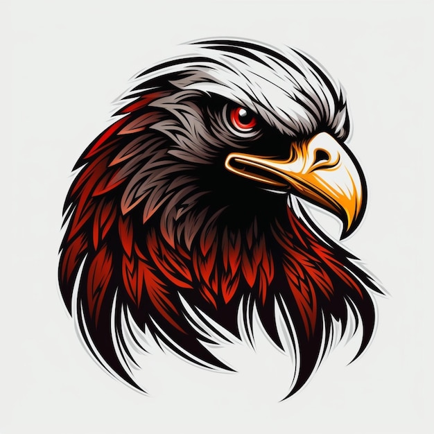 illustration vectorielle de logo aigle cool