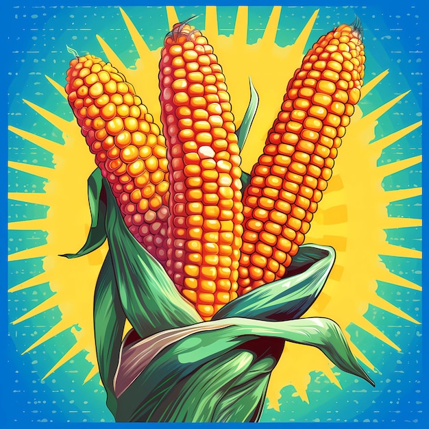 Illustration vectorielle de maïs icône