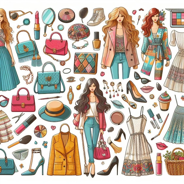 illustration vectorielle de la mode et du design