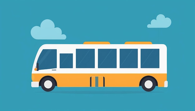 Illustration vectorielle moderne de l'icône du bus