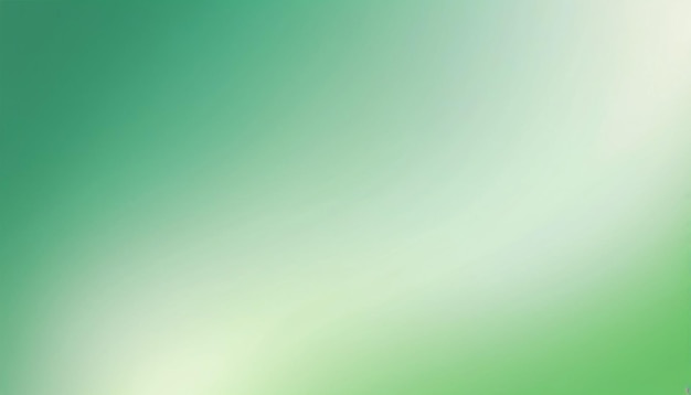 Illustration vectorielle multicolore à gradient vert abstrait, à fond blanc, lisse et floue