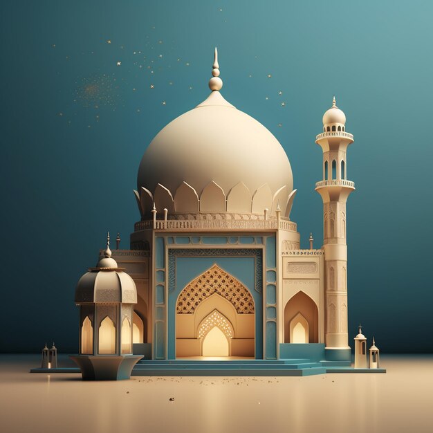 illustration vectorielle pour le festival islamique eid en utilisant