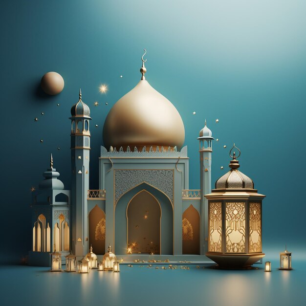 illustration vectorielle pour le festival islamique eid en utilisant