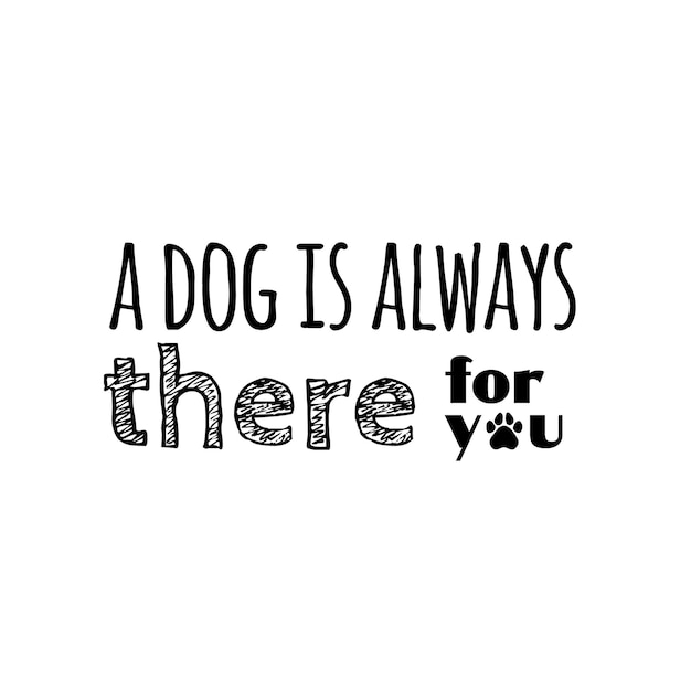 Illustration vectorielle avec silhouette de retriever et mots de lettrage Dog Lover