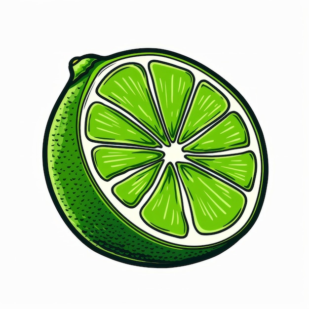 Illustration vectorielle de tranches de citron inspirée du vintage